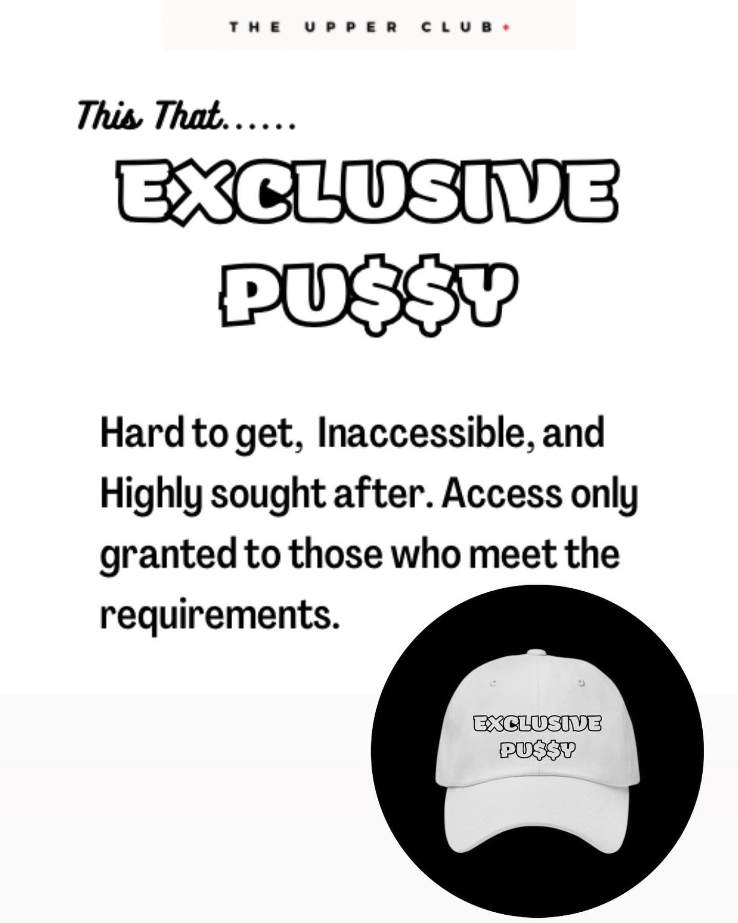 Exclusive Pu$$y dad hat